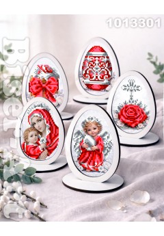 Набір писанок на дерев*яній основі (5шт) (1013301)