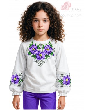 Дівчача сорочка (габардин) (1030-0210) Дівчача сорочка (габардин) (1030-0210)