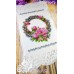 Рушник з перфорованим мереживом та атласною підкладкою (4560-9072) Рушник з перфорованим мереживом та атласною підкладкою (4560-9072)