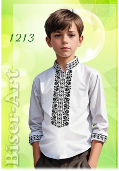 Заготовка для вишивки Хлопчачої сорочки, льон білий (1213)