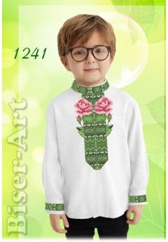 Заготовка для вишивки Хлопчачої сорочки, білий габардин (1241)