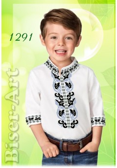 Заготовка для вишивки Хлопчачої сорочки, льон білий (1291)