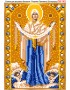Схема вишивки бісером (хрестиком) «Покрова Пресвятої Богородиці» (140)