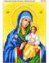 Схема вишивки бісером (хрестиком) Богородиця Нев*янучий цвіт (142)