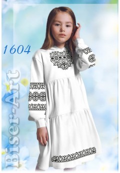 Плаття дитяче, льон білий (1604) Плаття дитяче, льон білий (1604)