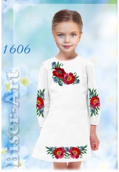 Плаття дитяче, льон білий (1606) Плаття дитяче, льон білий (1606)