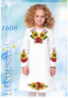 Плаття дитяче, льон білий (1608) Плаття дитяче, льон білий (1608)