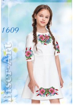Плаття дитяче, льон білий (1609) Плаття дитяче, льон білий (1609)