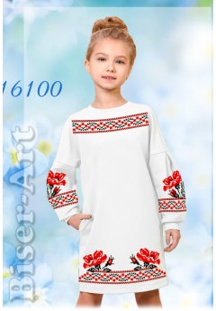 Плаття дитяче, льон білий (16100) Плаття дитяче, льон білий (16100)
