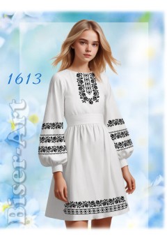 Плаття дитяче, льон білий (1613)