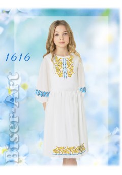 Плаття дитяче, габардин білий (1616)