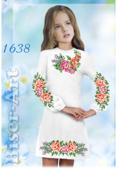 Плаття дитяче, льон білий (1638) Плаття дитяче, льон білий (1638)