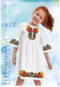 Плаття дитяче, льон білий (1653) Плаття дитяче, льон білий (1653)