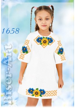 Плаття дитяче, габардин білий (1658)