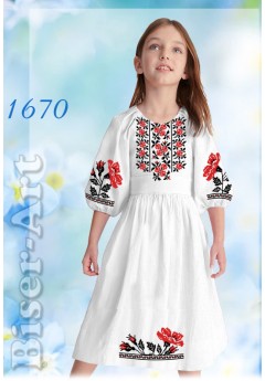 Плаття дитяче, льон білий (1670) Плаття дитяче, льон білий (1670)