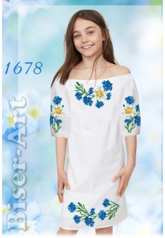 Плаття дитяче, льон білий (1678) Плаття дитяче, льон білий (1678)