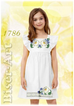 Дитяче без рукавів, білий габардин (1786)