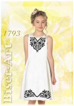 Дитяче без рукавів, білий габардин (1793)