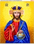 Схема вишивки бісером (нитками) «Ісус Христос Вседержитель» (212)