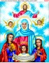 Схема вишивки бісером (хрестиком) «Віра Надія Любов та матір Софія (226)»