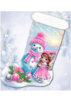 Пошитий подарунковий різдвяний чобіток (23030)