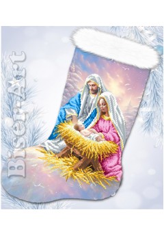 Пошитий подарунковий різдвяний чобіток (23033)