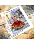 Схема вишивки бісером (хрестиком) “Дівчинка в казковому лісі” (231)»
