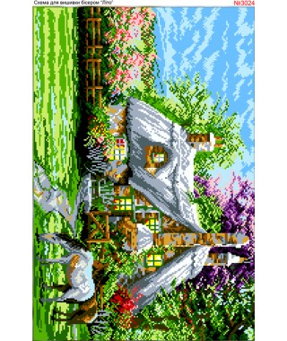 Схема для вишивки бісером (нитками) Будинок (3024) Схема для вишивки бісером (нитками) Будинок (3024)