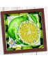 Годинник для вишивки бісером (нитками) Лайм (3030032)