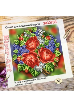 Схема для вишивки бісером або нитками Букет (3030703)