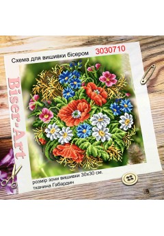 Схема для вишивки бісером або нитками Польові квіти (3030710)