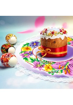 Серветка з мереживом для вишивки бісером(нитками)(159)