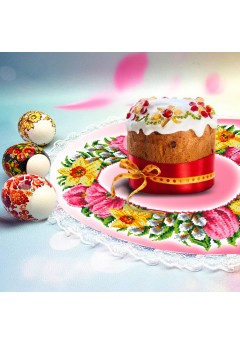 Серветка з мереживом для вишивки бісером(нитками)(161)