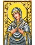 Схема для вишивки бісером (нитками) Божа Матір Семистрільна (3084)