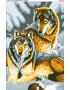 Схема для вишивки бісером (нитками) Вовки (3094)