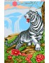 Схема для вишивки бісером (нитками) Білий тигр (3099)