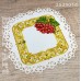 Серветка з перфорованим мереживом під вазу (3535014)
