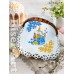 Пасхальна серветка з перфорованим мереживом (3535027)