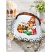 Пасхальна серветка з перфорованим мереживом (3535030)