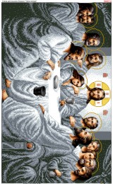 Схема вишивки бісером (хрестиком) «Таємна (тайная) вечеря» (4014) Схема вишивки бісером (хрестиком) «Таємна (тайная) вечеря» (4014)