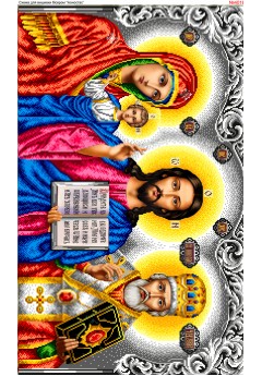 Схема вишивки бісером (хрестиком) Іконостас (4016)