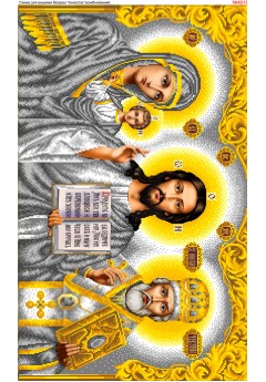 Схема вишивки бісером (хрестиком) Іконостас (комбінований) (4018)