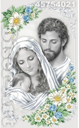 Схема вишивки бісером (хрестиком) «Святе сімейство» (4021) Схема вишивки бісером (хрестиком) «Святе сімейство» (4021)