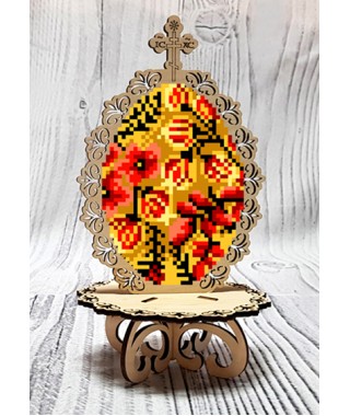 Писанка для вишивки бісером Хохлома (51038)
