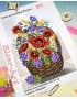 Схема для вишивки бісером (нитками) Кошик з польовими квітами (511)