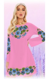 Плаття, рожевий габардин (6002-08) Плаття, рожевий габардин (6002-08)