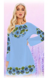 Плаття, блакитний габардин (6002-11) Плаття, блакитний габардин (6002-11)