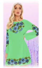 Плаття, салатовий габардин (6002-17)