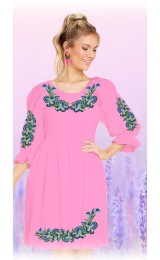 Плаття, рожевий габардин (6003-08) Плаття, рожевий габардин (6003-08)