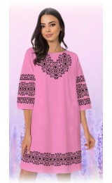 Плаття, рожевий габардин (6004-08) Плаття, рожевий габардин (6004-08)